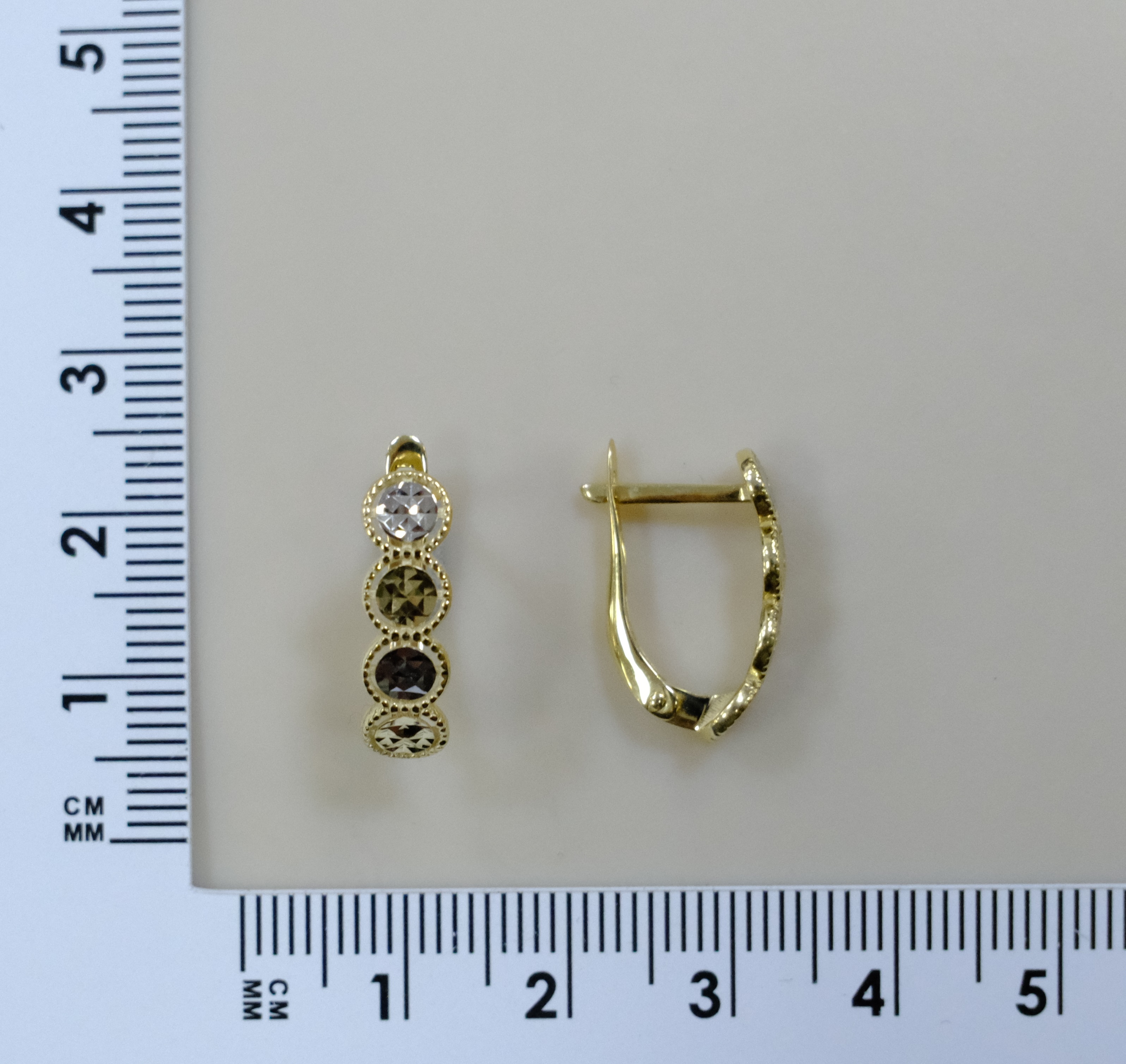 Серьги из желтого золота